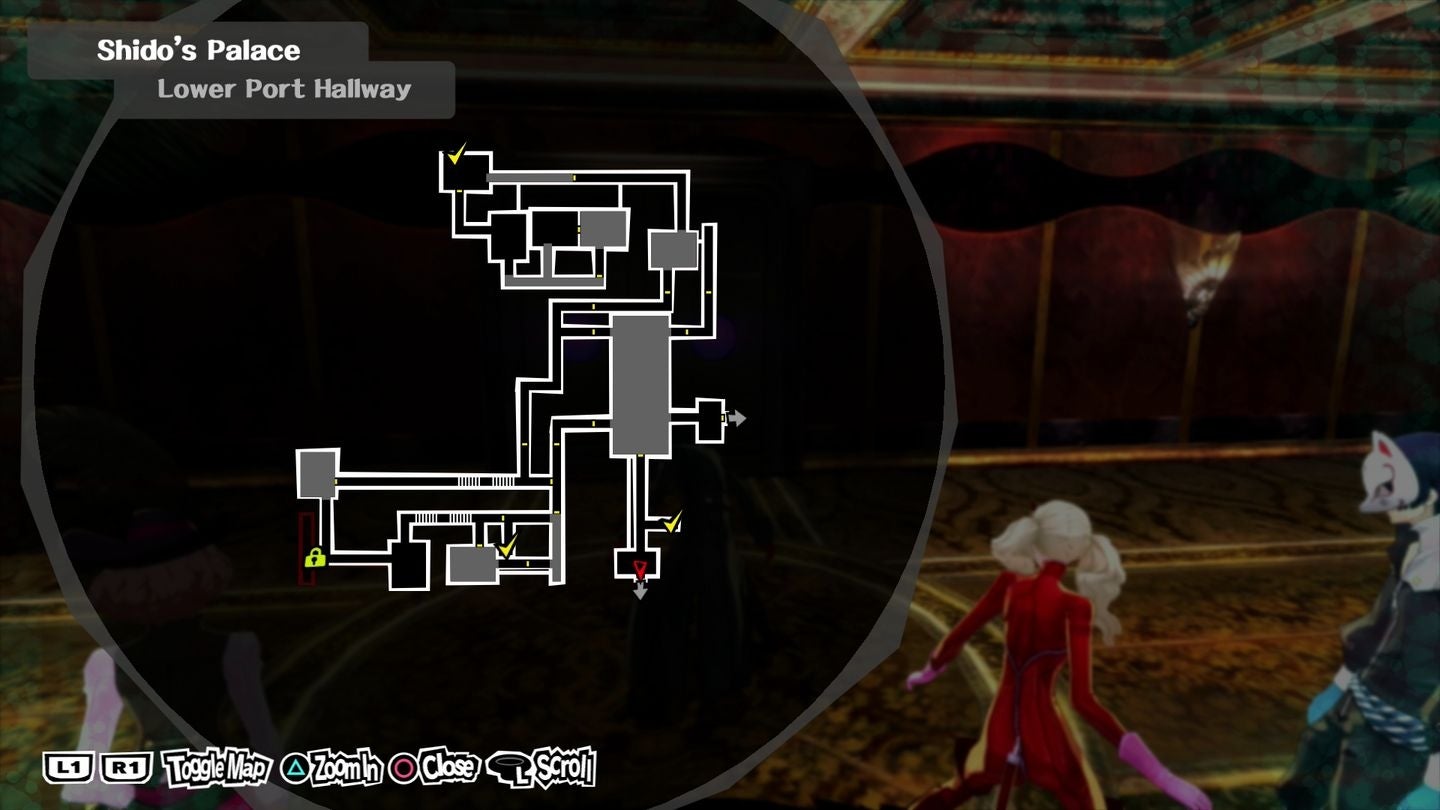 Persona 5 Shido Palace locked doors, Shadow IT President, Shido boss